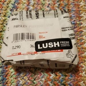 Lush Parsley and porridge soap